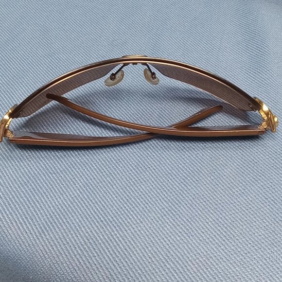 VINTAGE © Christian Dior Women's Buckle BROWN SUNGLASSES Buckle 1 QBOR1 120 B - Picture 10 of 15